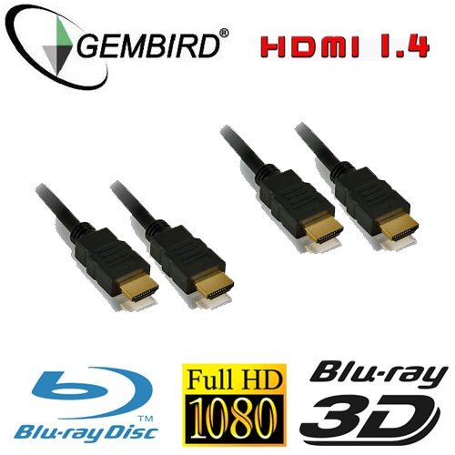Gave Aktie - Gembird HDMI v1.4 Kabelset 2x 2 meter