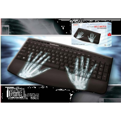 Gave Aktie - Greybuster X-Ray Keyboard USB