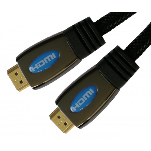 Gave Aktie - HDMI kabel - Versie: 1.4 - 5 Meter - Gold + Metal Ends