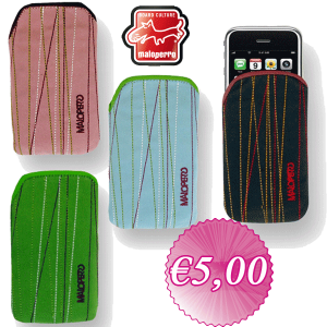 Gave Aktie - Maloperro I-phone Case Stripe - Black/pink/green/blue