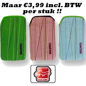 Gave Aktie - Maloperro I-phone Case Stripe - Pink/green/blue