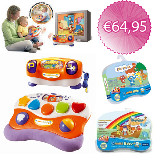 Gave Aktie - V-smile Baby Console + 3 Games