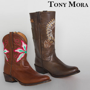 Goeiemode (v) - Leren laarzen van Tony Mora