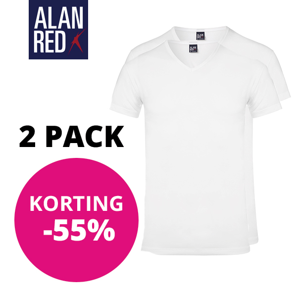 Goeiemode (m) - Alan Red 2pack T-shirts