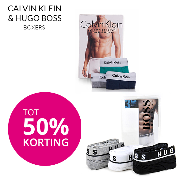 Goeiemode (m) - Calvin Klein & Hugo Boss Boxers