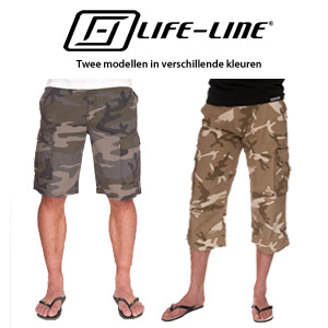 Goeiemode (m) - Life Line Shorts En Capribroeken