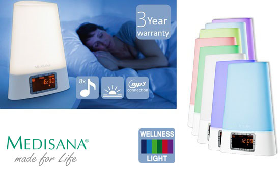 Group Actie - € 39,95 Ipv € 79,95 - Medisana Wake-up Light Met Wellness Light