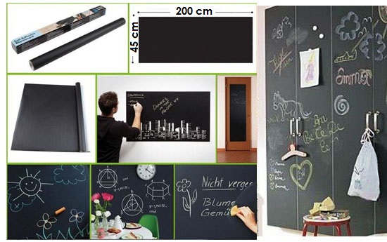 Group Actie - € 9,95 - Schoolbord Muurstickers. Decoratief En Trendy. Simpel Aan Te Brengen En Eenvoudig Te Reinigen. (Waarde € 39,95)