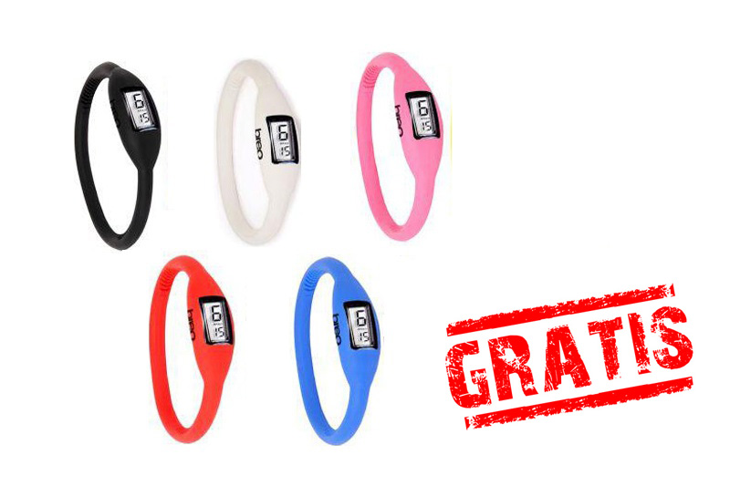 Group Actie - Gratis - 5 Trendy Ion Sport Horloges In 5 Verschillende Kleuren