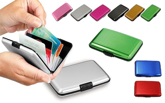 Group Actie - Gratis - Alu Wallet, Een Nieuwe Generatie Portemonnee! Aluminium Card Holder In Verschillende Kleuren! (Waarde €24,95 )