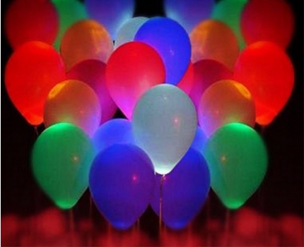 Groupdeal - 10 LED ballonnen in verschillende kleuren; Maak de blits