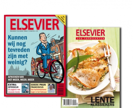 Groupdeal - 10 weken Elsevier op deurmat en iPad, inclusief toprecepten lenteklassiekers
