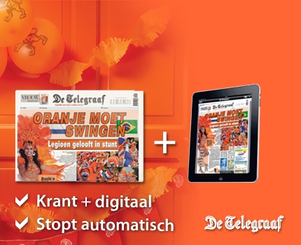 Groupdeal - €12,50 ipv €89 – De Telegraaf 10 weekenden (vr + za)