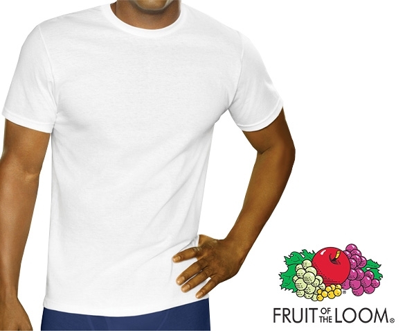 Groupdeal - 12 Fruit of the Loom t-shirts van 100% katoen