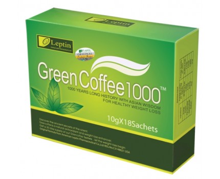 Groupdeal - 4 pakken Leptin Green Coffee 1000!