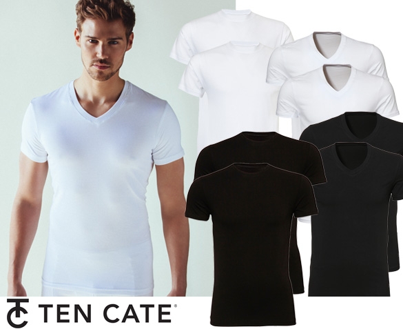 Groupdeal - 4-pack Ten Cate Basic T-shirts