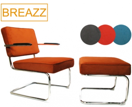 Groupdeal - Breazz Rib Lounger Chair/Hocker