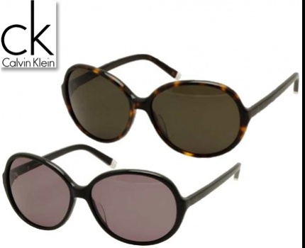Groupdeal - Calvin Klein zonnebril in zwart of gemêleerd bruin