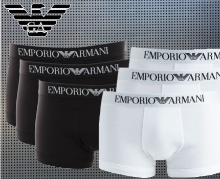 Groupdeal - Emperio Armani Boxershorts pak van 3 stuks