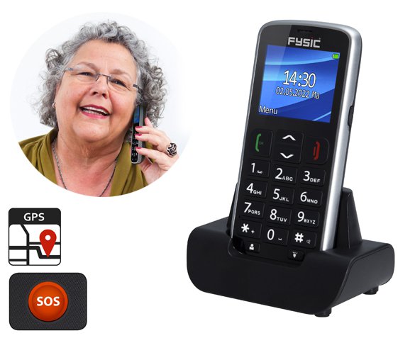 Groupdeal - Fysic FM-7950 GPS Seniorentelefoon