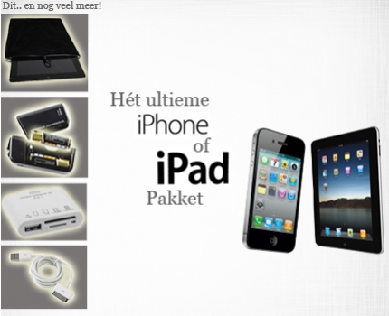 Groupdeal - Gaaf iPhone of iPadpakket! Dé deal voor de Apple-fans!