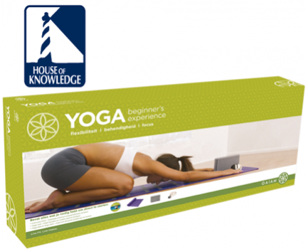 Groupdeal - Gaiam Yoga Beginners Experience Kit! Instructie DVD yoga, antislipmat, en meer! Zelf aan de slag met Yoga!