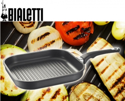 Groupdeal - Grote 28cm grillpan van het Italiaanse Bialetti