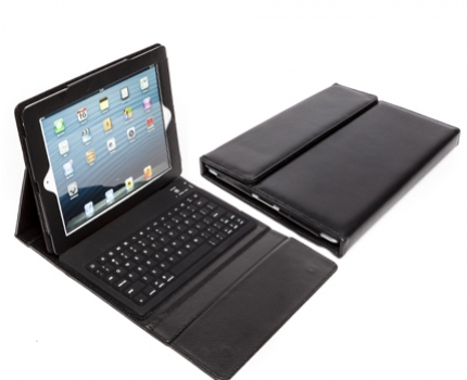 Groupdeal - iPad case met bluetooth toetsenbord; een hoes, standaard en toetsenbord in 1!