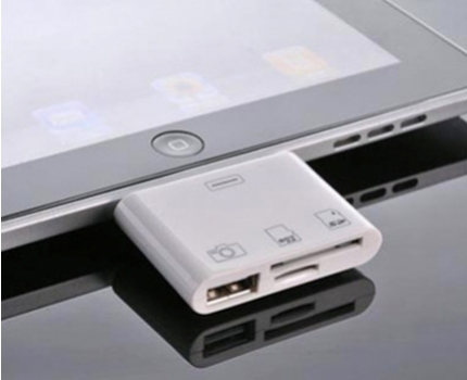 Groupdeal - iPad Connection Kit; Sluit SD kaarten en USB aan!