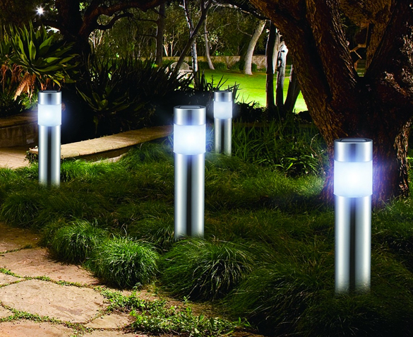 Groupdeal - LED RVS Tuinlampen