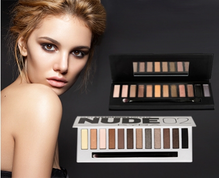 Groupdeal - Make-up set Nude met maar liefst 12 kleuren oogschaduw.