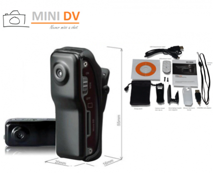 Groupdeal - Mini DV Pro Spy videocamera met geluidsactivatie