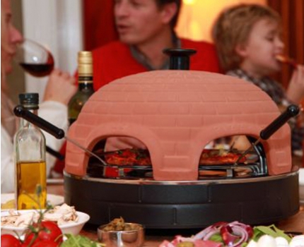 Groupdeal - Samen thuis pizzaatjes bakken met deze terracotta oven!