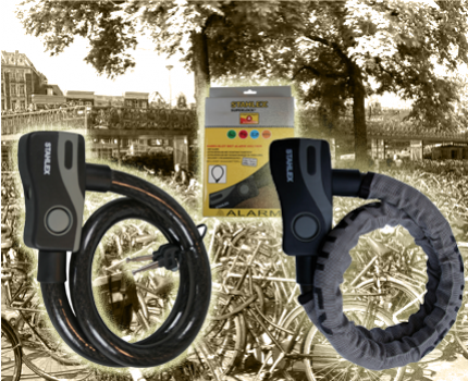 Groupdeal - Stahlex Kabelslot met inschakelbaar alarm, eindelijk een stevig slot om je fiets te vergrendelen!