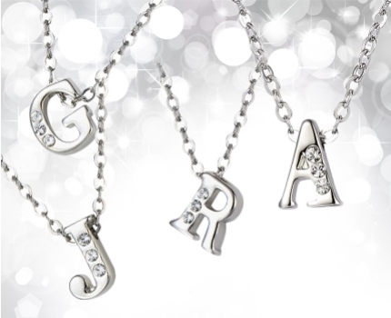 Groupdeal - Swarovski Elements Letter collier incl ketting!