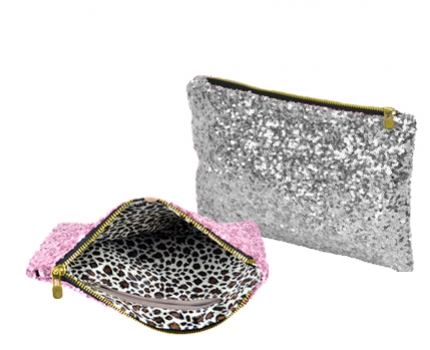 Groupdeal - Tasje met pailletten; in zilver, zwart, goud of roze! Ideale clutch voor feestjes
