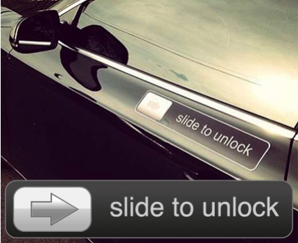 Groupdeal - Unieke Slide-to-unlock sticker; een echte eyecatcher!