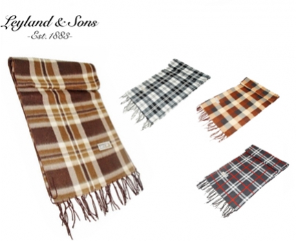 Groupdeal - Versla deze koude winter met een warme sjaal van Leyland & Sons!