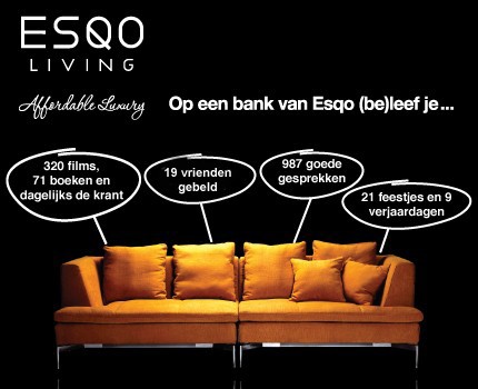 Groupdeal - Waardebon waarmee je korting krijgt op affordable luxury bij ESQO Living, ofwel designmeubels tegen betaalbare prijzen!