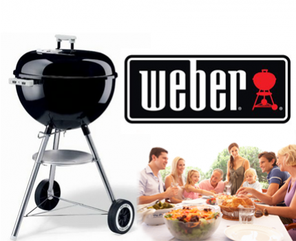 Groupdeal - Weber Barbecue! Compact Grill 47cm Zwart barbecue van het enige echte barbecuemerk ‘Weber’!