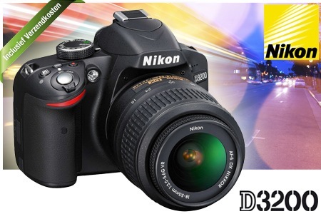 Groupon - € 459 Voor Een Gebruiksvriendelijke Nikon D 3200 Spiegelreflexcamera