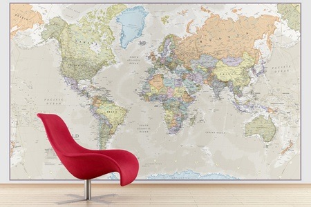 Groupon - Gigantische wereldkaarten