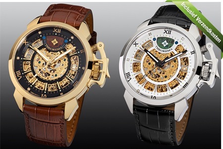 Groupon - Luxe Theorema Horloge Met Diamanten In Diverse Kleuren Voor € 229, Incl. Verzending (Waarde € 899)