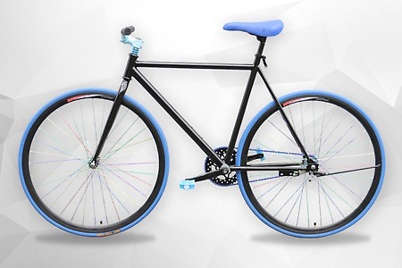 Groupon - Single speed fiets rood of blauw