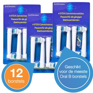 iBood - 12 opzetborstels voor de meeste Oral-B tandenborstels