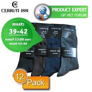 iBood - 12-pack Cerruti 1881 business sokken in 2 maten