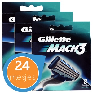 iBood - 24 Gillette Mach3 mesjes – Scheer je weg dure mesjes