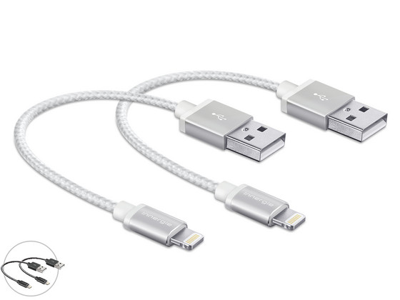 iBood - 2x USB / Lightning | 15 cm | MFi