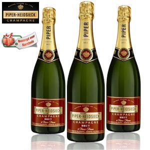 iBood - 3 Flessen Piper Heidsieck Champagne Brut 75cl per fles