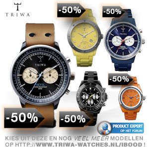 iBood - 50% korting op die stijlvolle, speelse en trendy horloges van Triwa!